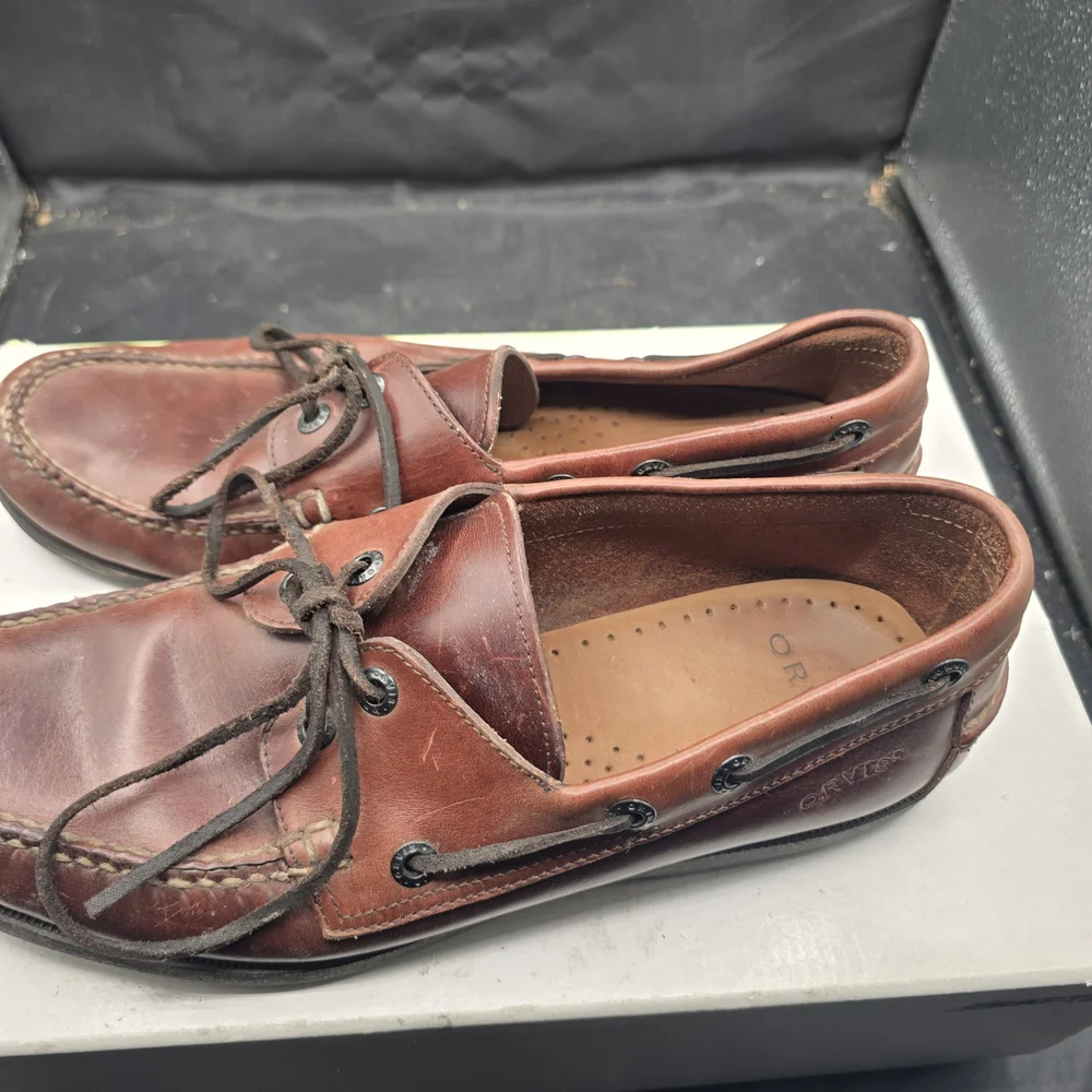 Orvis Men's Brown Leather‎ Loafers